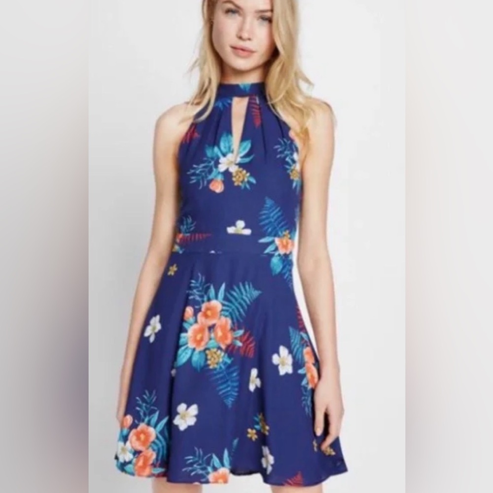 Floral Halter Dress